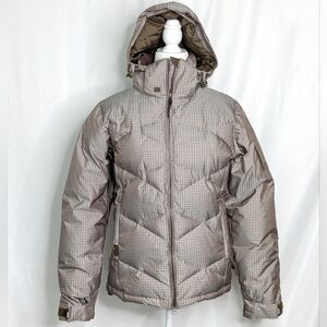 Roxy Digi Houndstooth Endurance 10,000MM Winter Down Filled Snow/Ski Jacket